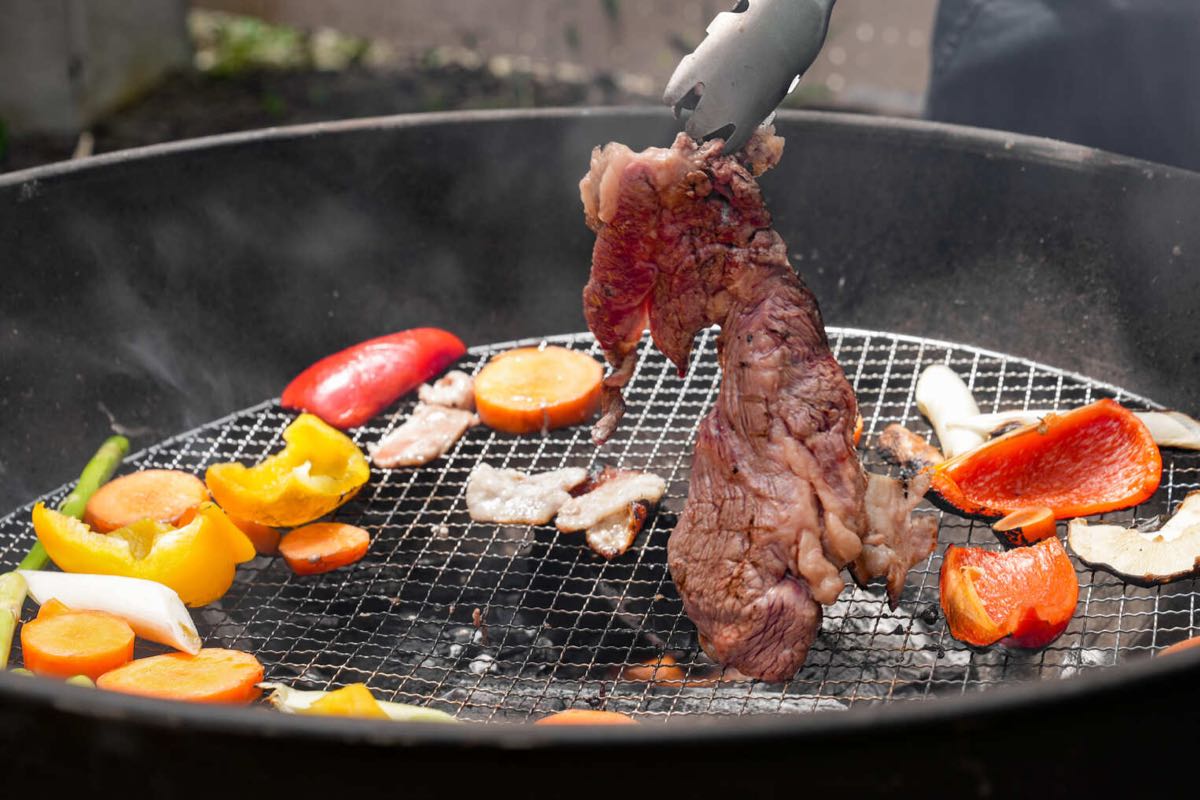 アウトドアアドベンチャー北軽井沢のBBQスペース